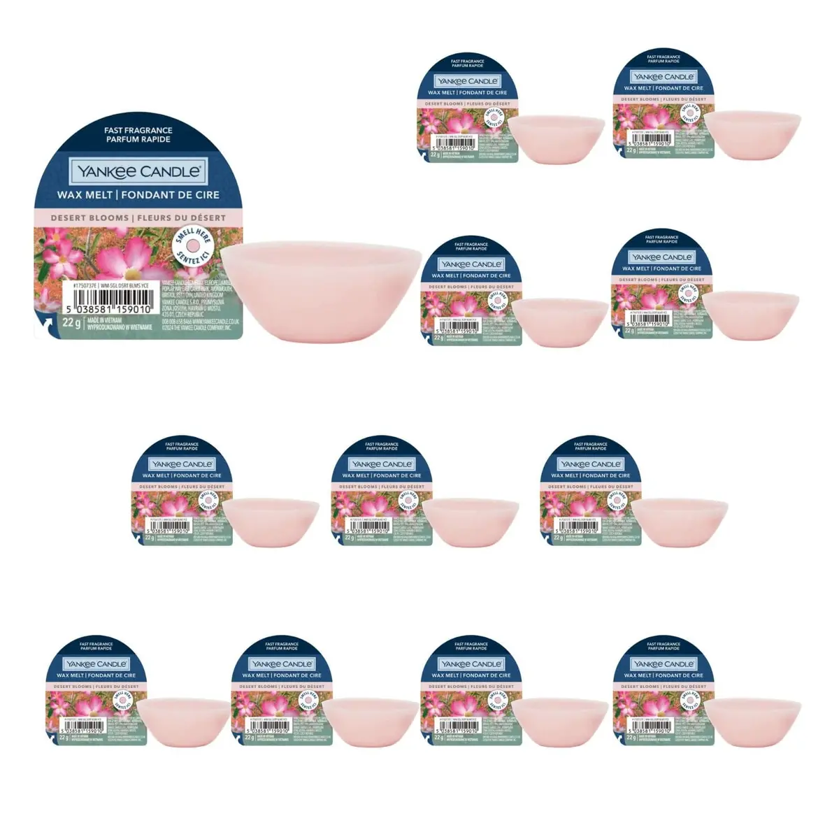 Bulk Pack 12 Desert Blooms Yankee Candle Scented Wax Melts Fragrance 1