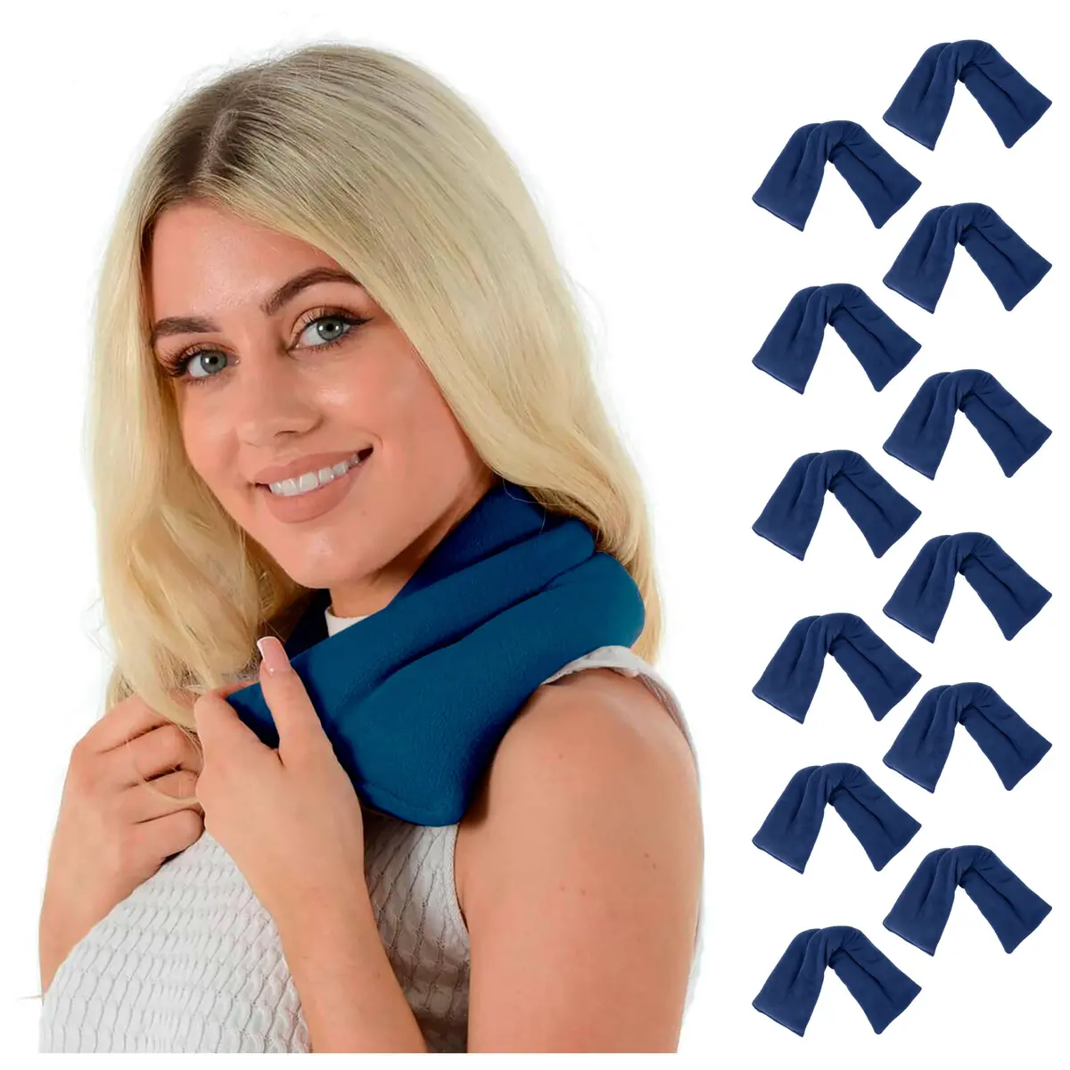 Bulk Pack Of 12 Heat Pack Microwave Pad Fleece Cover Thermotherapy 1