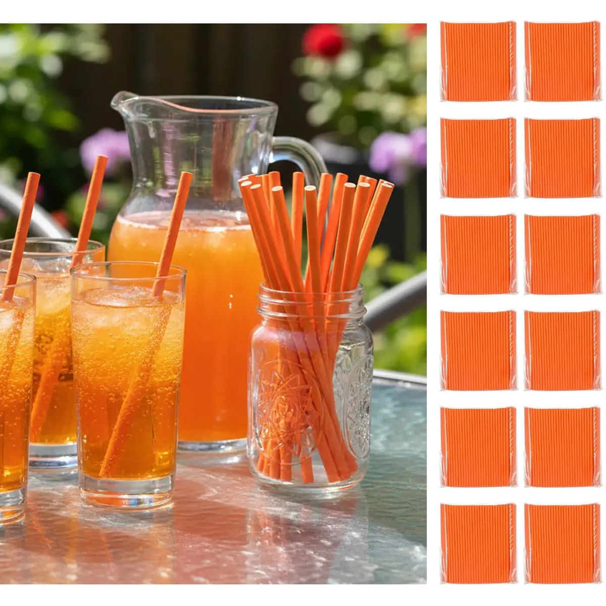 Bulk Pack Of 3000 Paper Straws Solid Colour Eco Friendly Recyclable 1