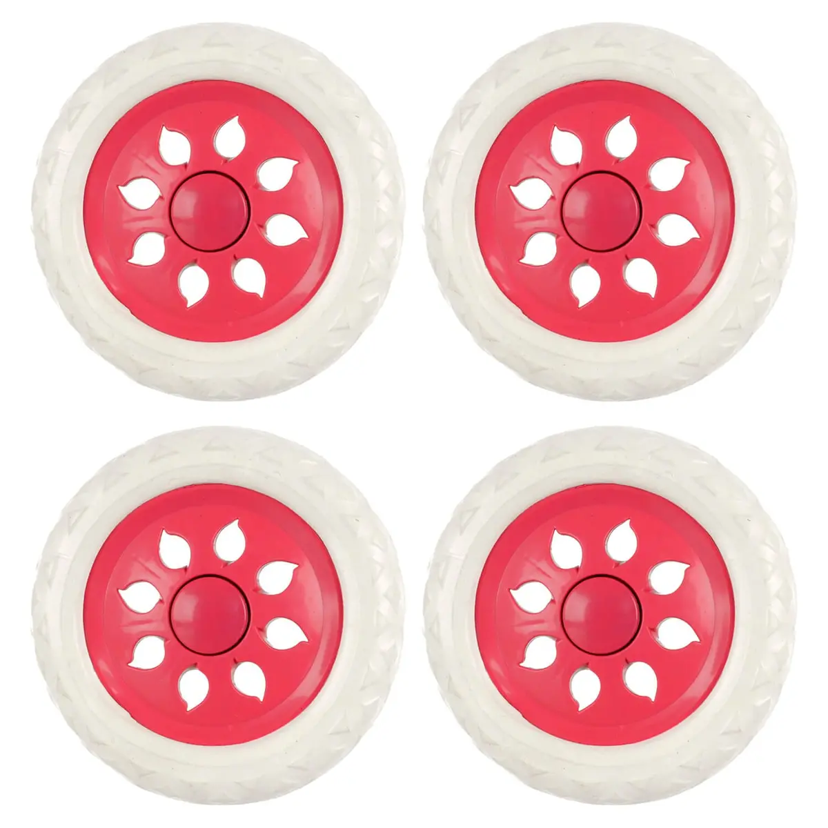 Set Of 4 X 16Cm Replacement Trolley Wheels Shopping Cart Luggage 1