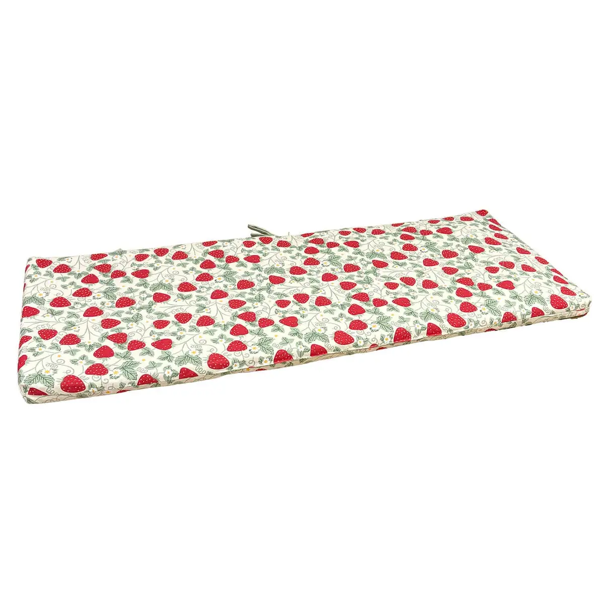 Strawberries Garden Bench Cushion Seat Pad Shower Resistant 41 X 110Cm 1