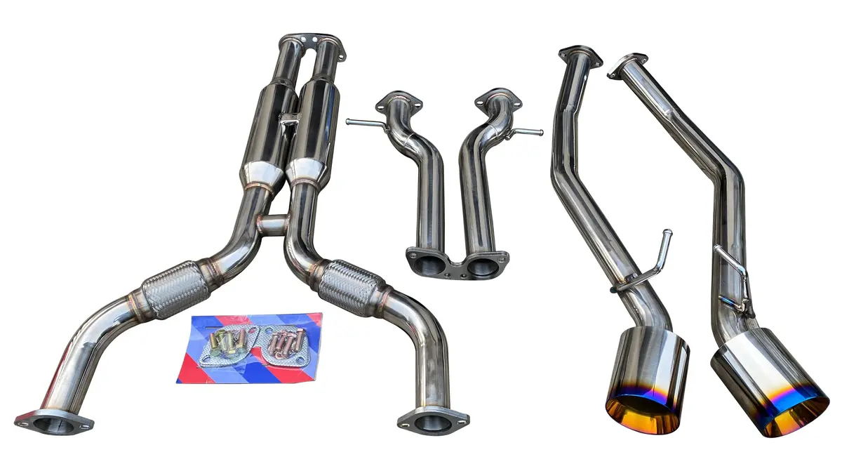 Performance Catback Exhaust System W/ Muffler Deletes Track Edition For 2009+ Nissan 370Z Fairlady Z 1