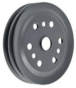 Crank Pulley, 2 Groove, Ac, New, 66-8 Chevy 1