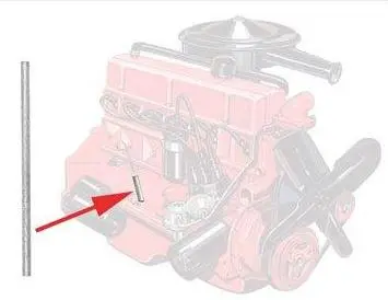 Oil Dip Stick Tube, 6 Cyl, 47-79 Chevy 1
