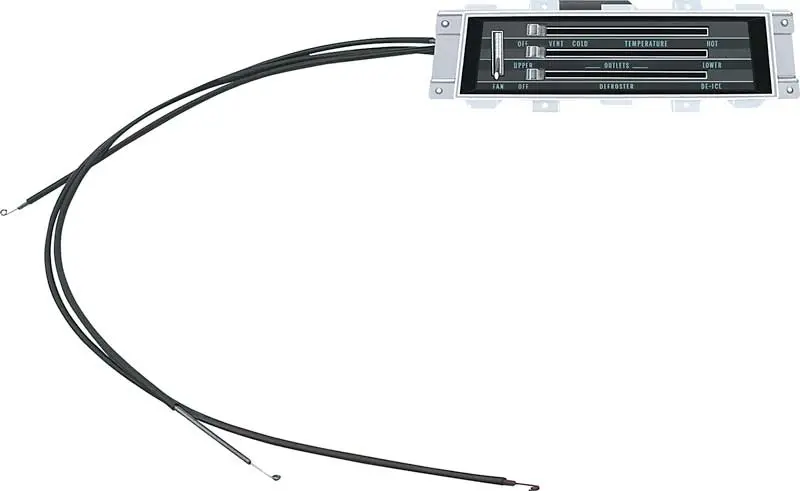 Heater & Ac Control, New, W/Cables, 67 Camaro Firebird 1