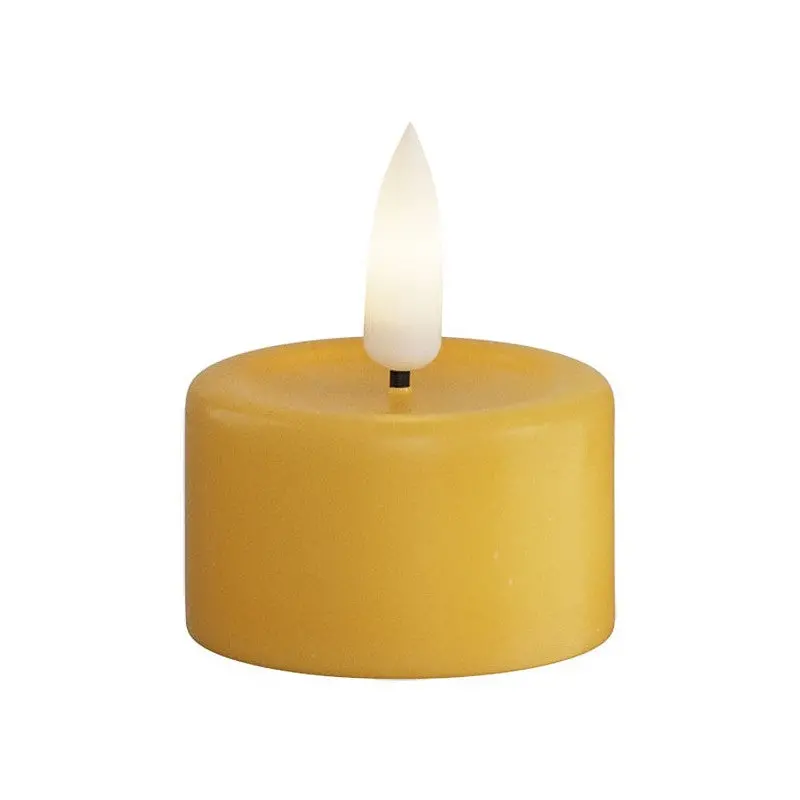 Ledkaars Oker Set - Theelicht 1