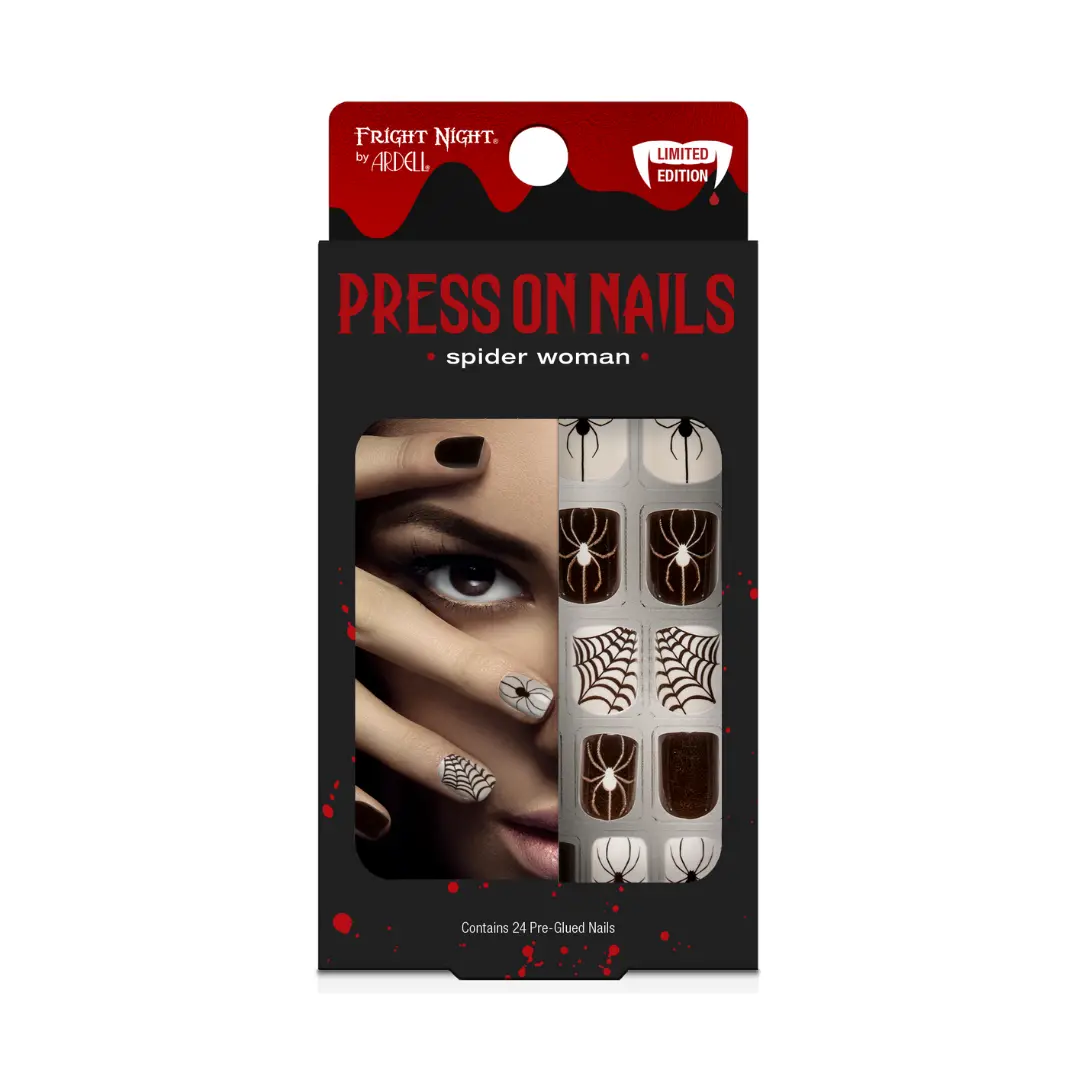 Uñas Postizas Fright Night Natural Length Spider Woman - Outlet Ardell 1
