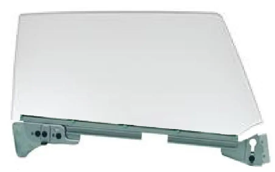 Door Glass & Sash, Left, Clear, New, 66-67 Gto Skylark Cutlass 1