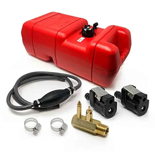 Five Oceans 6 Gallon Fuel Tank/Portable Kit For All Yamaha And Mercury Engines Connection, 3/8 Inches Hose Fo-3312-C3-1 1