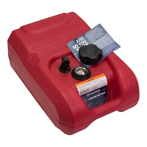 Attwood 8812Llpg2 Epa Certified 12 Gallon Low-Profile Portable Fuel Tank With Gauge 1