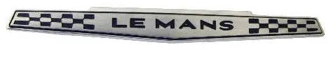 Trunk Lid Emblem, 66 Lemans, Repro 1