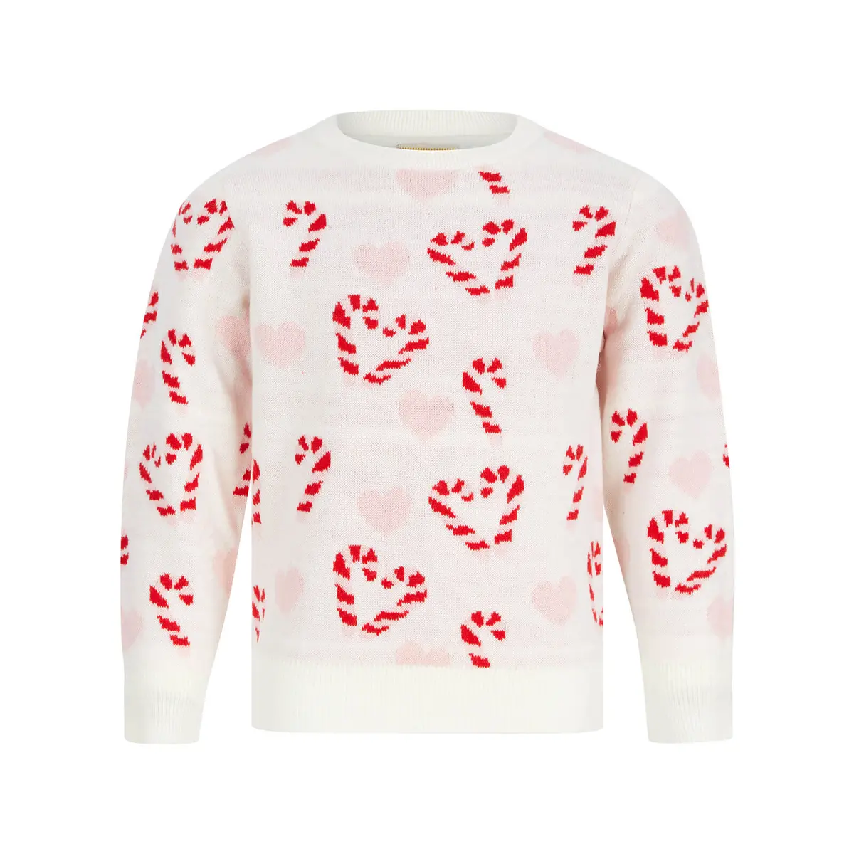 Kids Love Candy Christmas Candy Cane Jumper 1