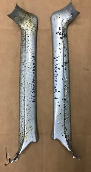 Pillar Inside Covers, Conv Pair Used 63 64 Impala 1
