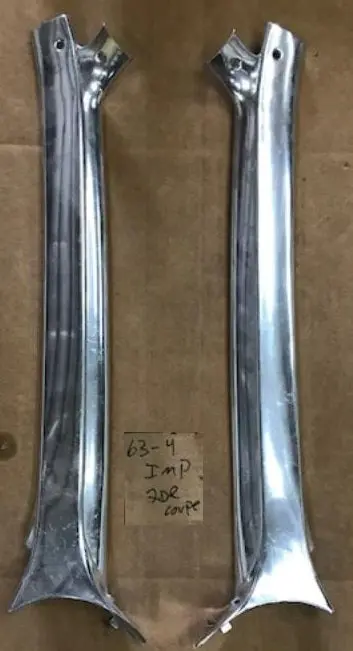 Pillar Inside Covers, Coup  63 64 Impala Ss 1