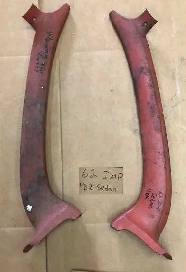Pillar Post Inside Covers, 62 Impala Sedan 1