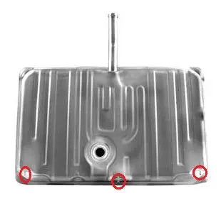 Gas Tank, With Neck, Has 3 Vent Pipes, 70-72 Chevelle Monte Carlo 1