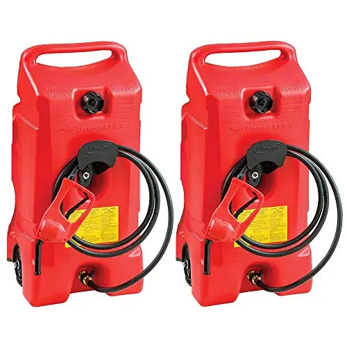 Scepter Flo N Go Duramax 14 Gallon Portable Gas Fuel Tank With Pump (2 Pack) 1
