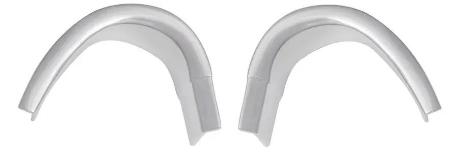 Quarter Window Corner Moldings ,Chrome Pair New 66 67 Nova 1
