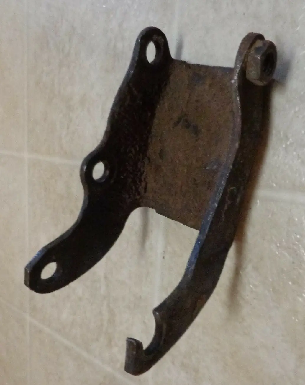 Power Steering Pump Cradle Bracket, Used, 69-76 Chevy, Small Block 1