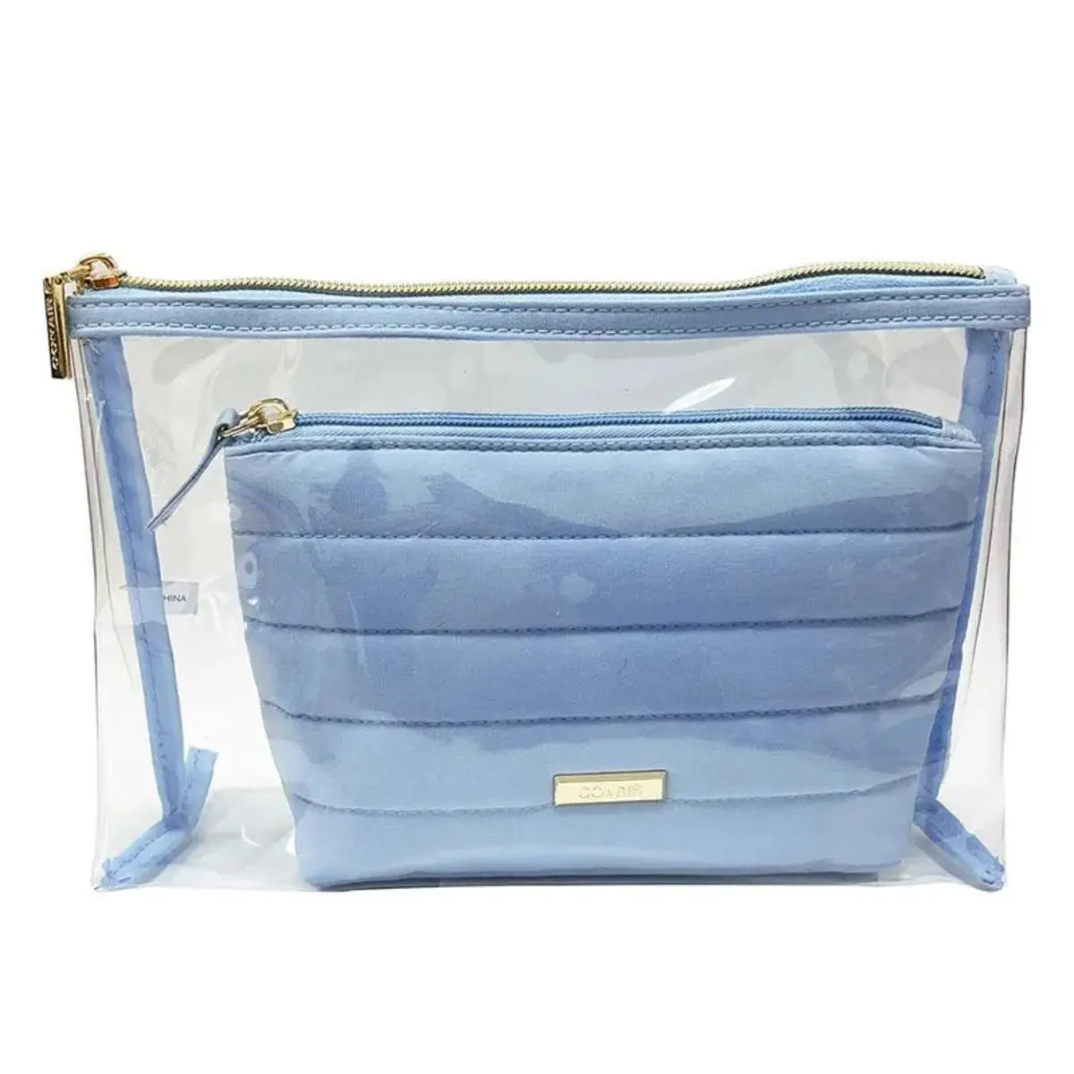 Set De Cosmetiqueras 2 Pzas Azul Cielo - Conair 1