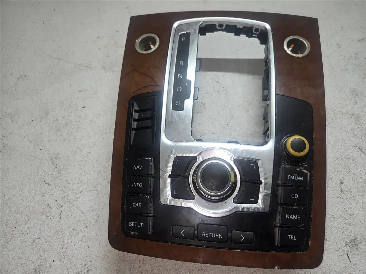 07-15 Audi Q7 Center Console Shifter Bezel Radio Control Panel 4L0.864.261.E Oem 1