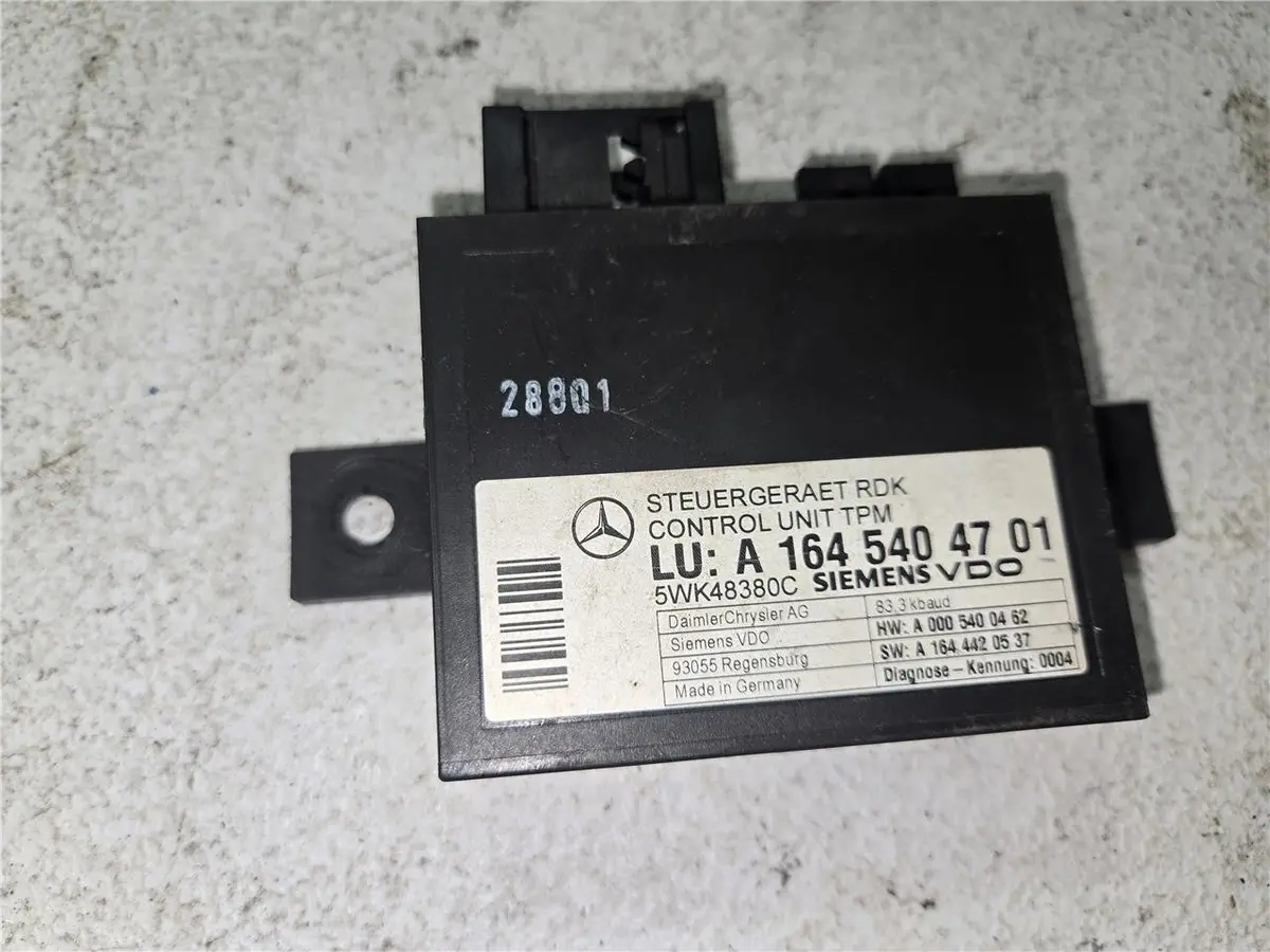 06 - 12 Benz R230 Sl550 Cls550 Gl450 Tpms Tire Pressure Ctrl A 164 540 47 01 Oem 1