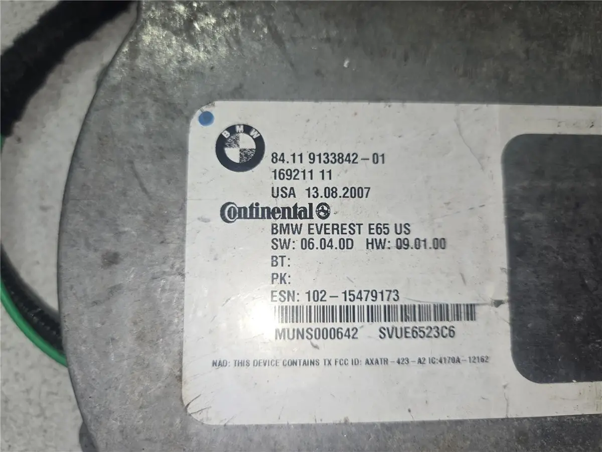 2002 - 2005 Bmw 745 Bluetooth Tcu Telematic Control Module 84.11 9133842-01 Oem 1