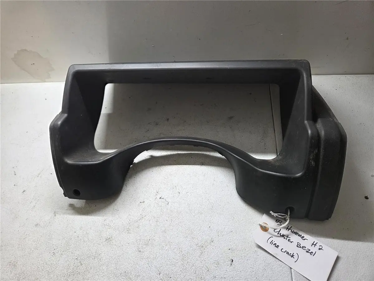 2003 Hummer H2 Cluster Bezel Visor (Line Crack) 15177439 Oem 1