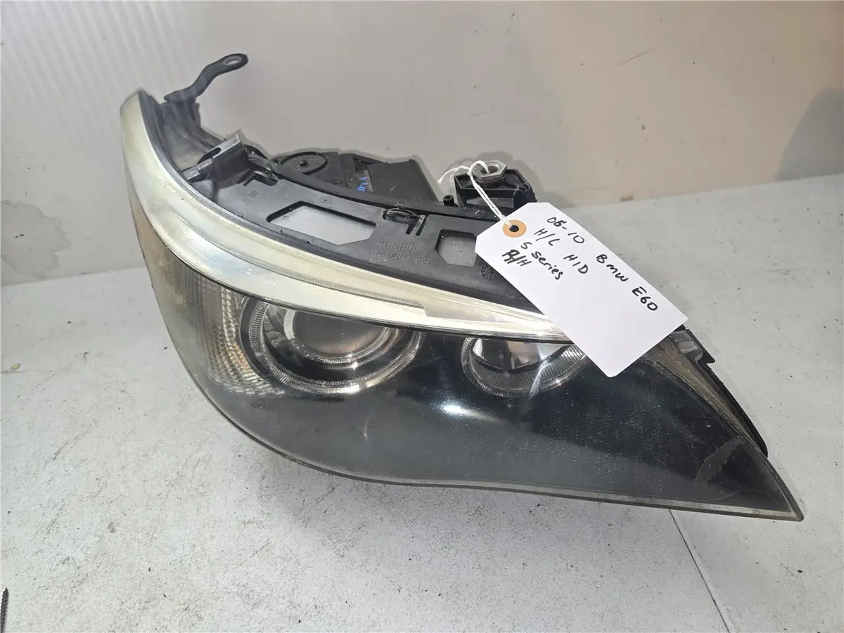 2005 - 2010 Bmw E60 Right Headlight Hid 5 Series 158 762-00 Re, 63127177750 Oem 1