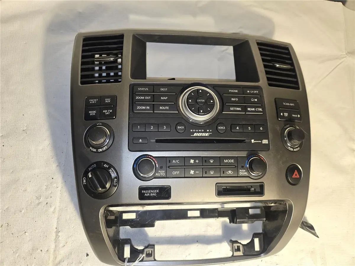 2007 - 2015 Armada Dash Bezel Climate Ctrl Bose Radio Nau-3222Kus, 638-50871 Oem 1