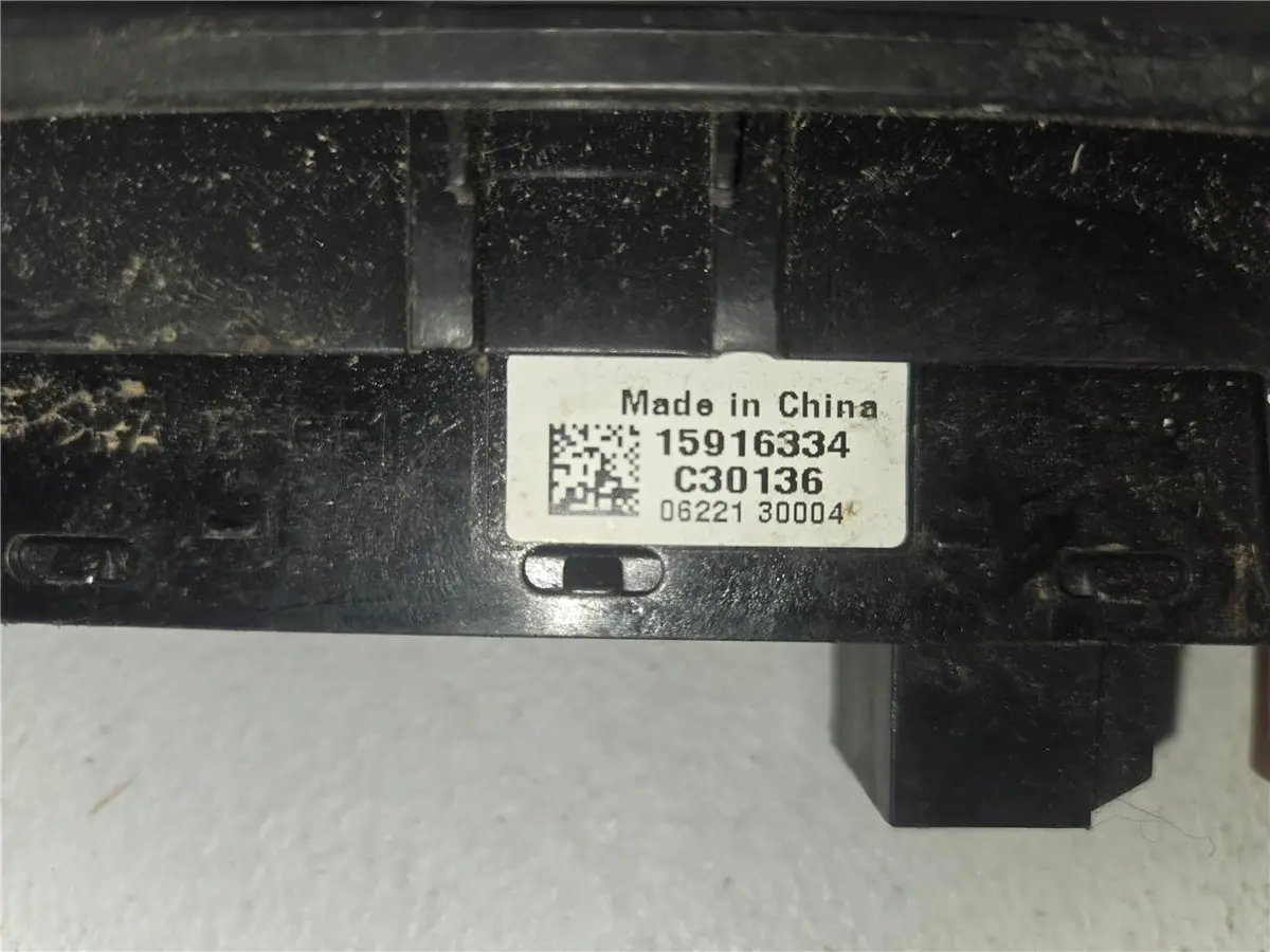 07-12 Silverado Sierra Tahoe Yukon Park Assist Traction Sw 15916334-C30136 Oem 1