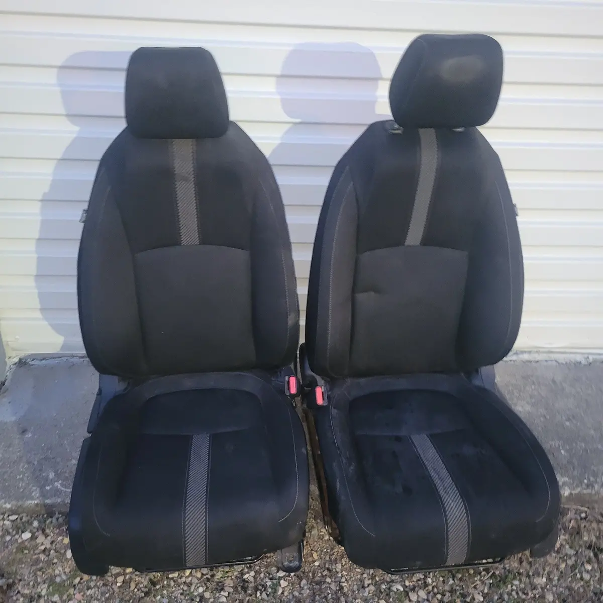 16 17 18 19 20 Honda Civic Sedan Front Black Cloth Seat Manual Seats Bag Oem 1