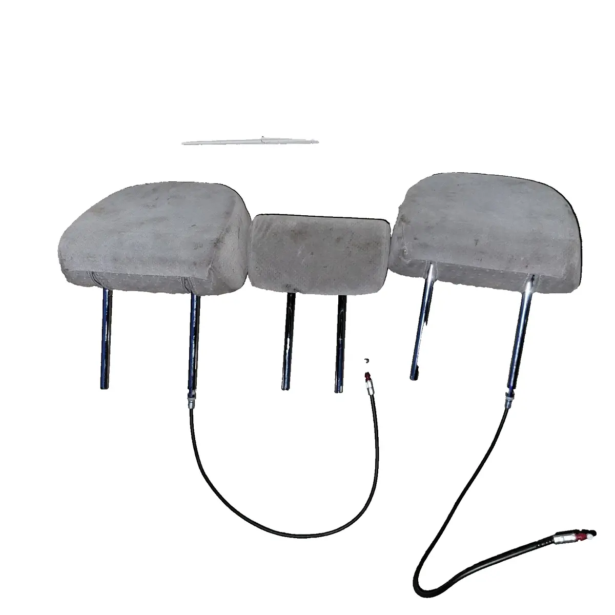 11 - 18 Toyota Sienna Headrest 3Rd Row Rear Gray Cloth Head Rest Oem W/ Cable 1