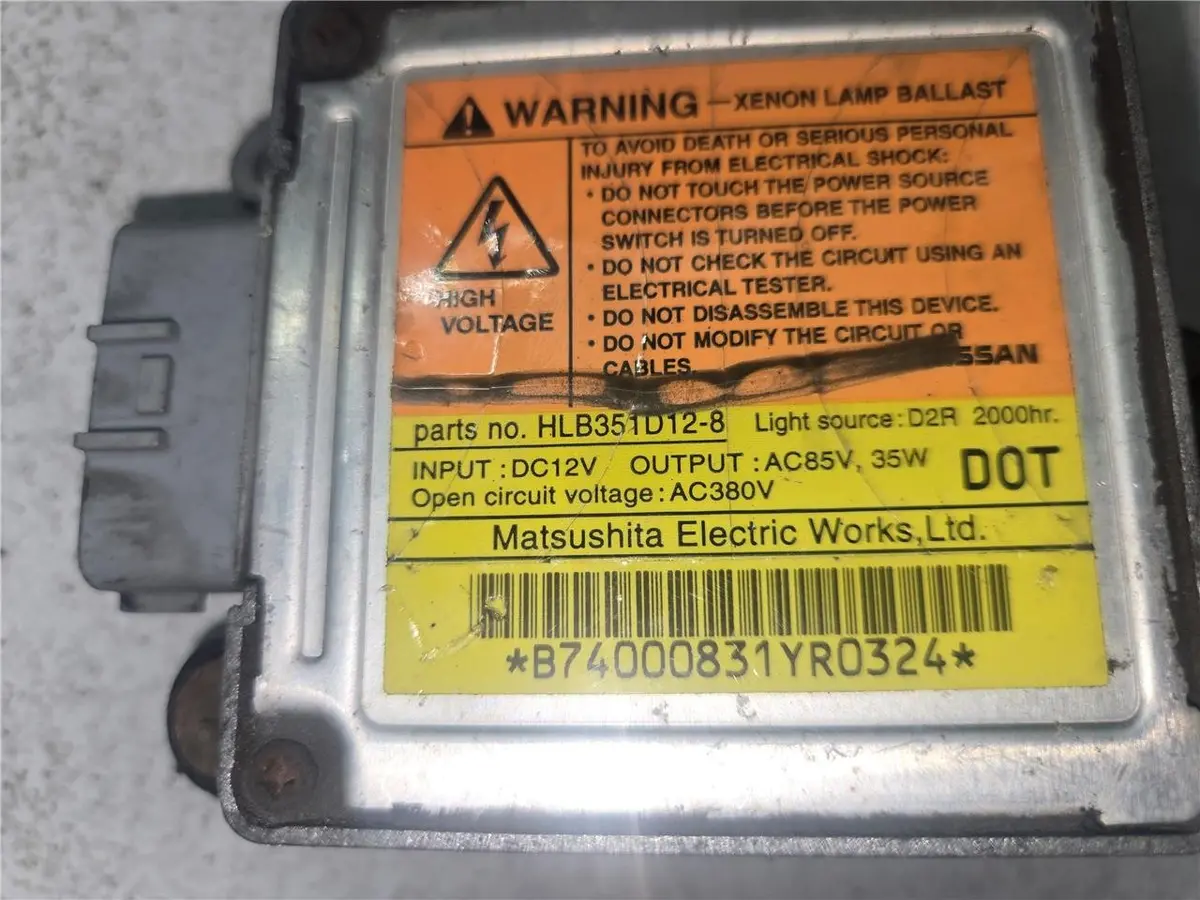 2001 - 03 Infiniti Qx4 Xenon Hid H/L Ballast Module 26055-8J100 Hlb351d12-8 Oem 1