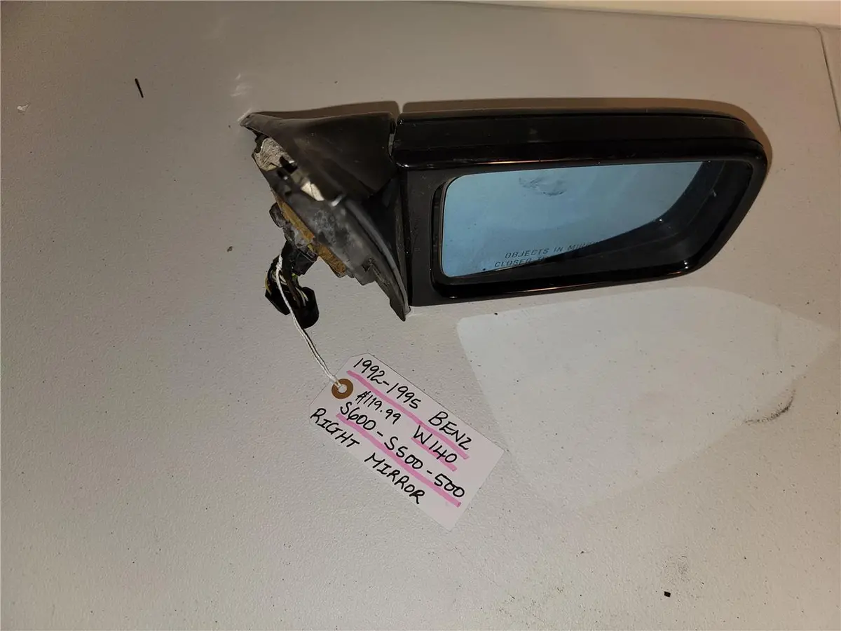 1992 - 1995 Mercedes W140 S600 - S500 - 500 Right Side Mirror 140 810 78 16 Oem 1