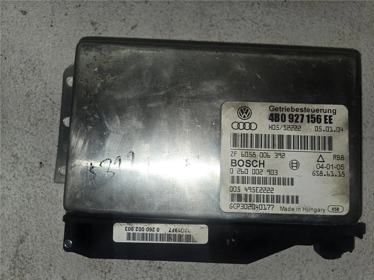 2004 Audi A6 2.7 Biturbo Q Transmission Computer Ctrl 4B0 927 156 Ee Oem 1