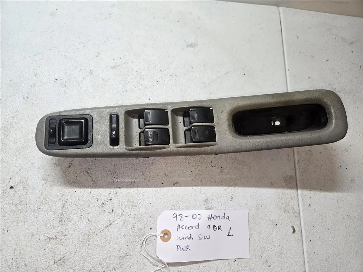 1998 - 2002 Honda Accord 4Dr Left Pwr Window Switch 641-50719Bl Oem 1