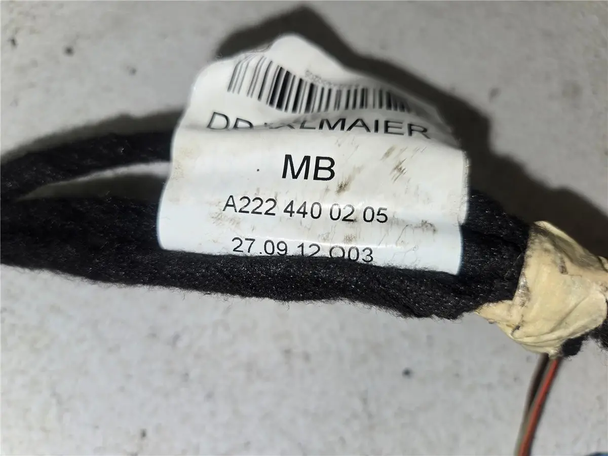 2012 - 2015 Mercedes-Benz Electrical Wiring Harness A 222 440 02 05 Oem 1