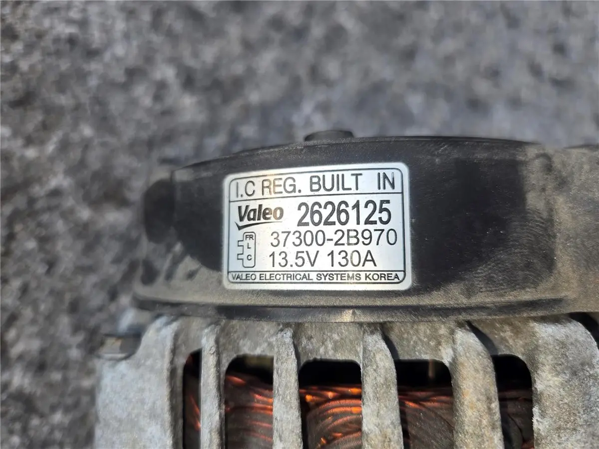 2018 - 2019 Kia Rio 1.6L Alternator Generator 2626125, 37300-2B970 Oem 1