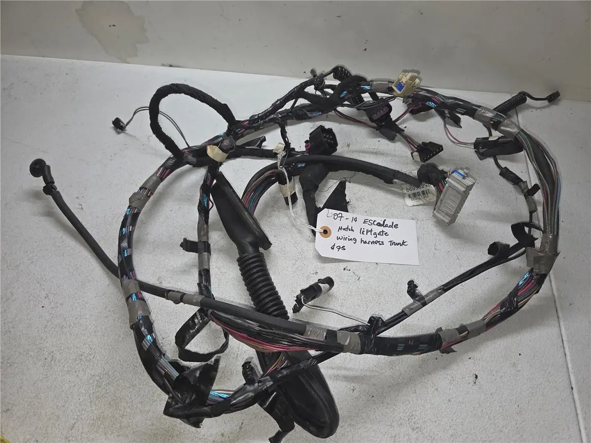 2007 - 2014 Chevrolet Escalade Hatch Liftgate Wiring Harness Trunk 26895699 Oem 1