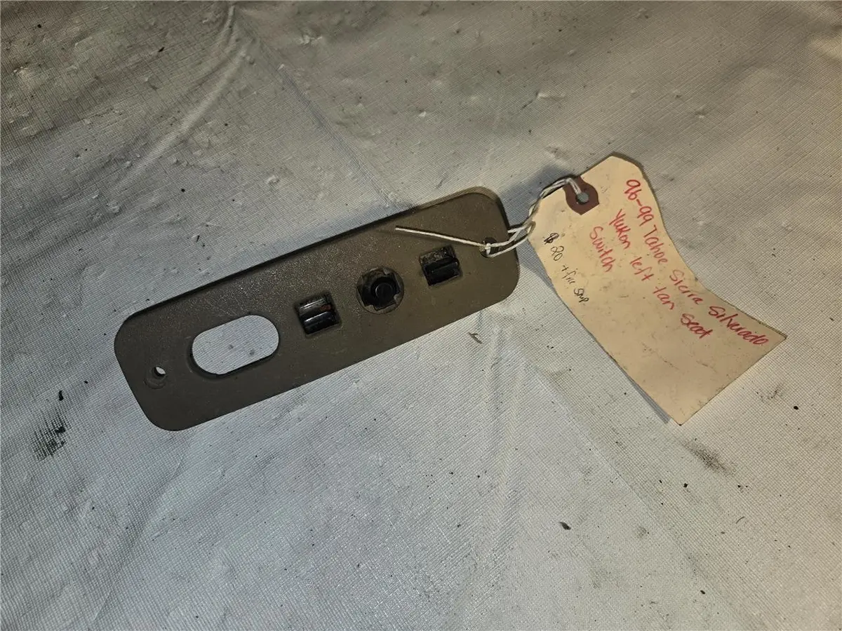 1996 - 1999 Tahoe Sierra Silverado Yukon Left Tan Seat Switch Oem 1