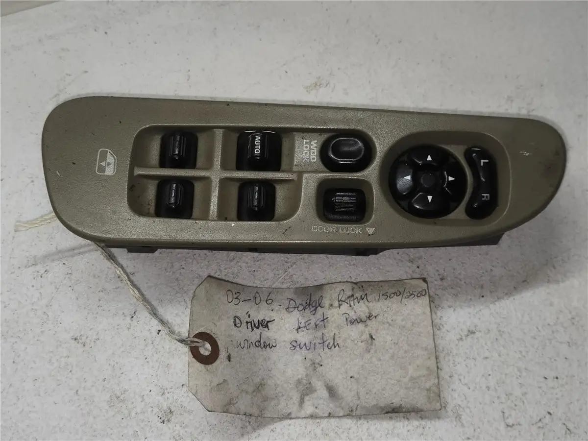 2003 - 2006 Dodge Ram 1500/2500 Driver Left Power Window Switch 5Ht451l5ae Oem 1