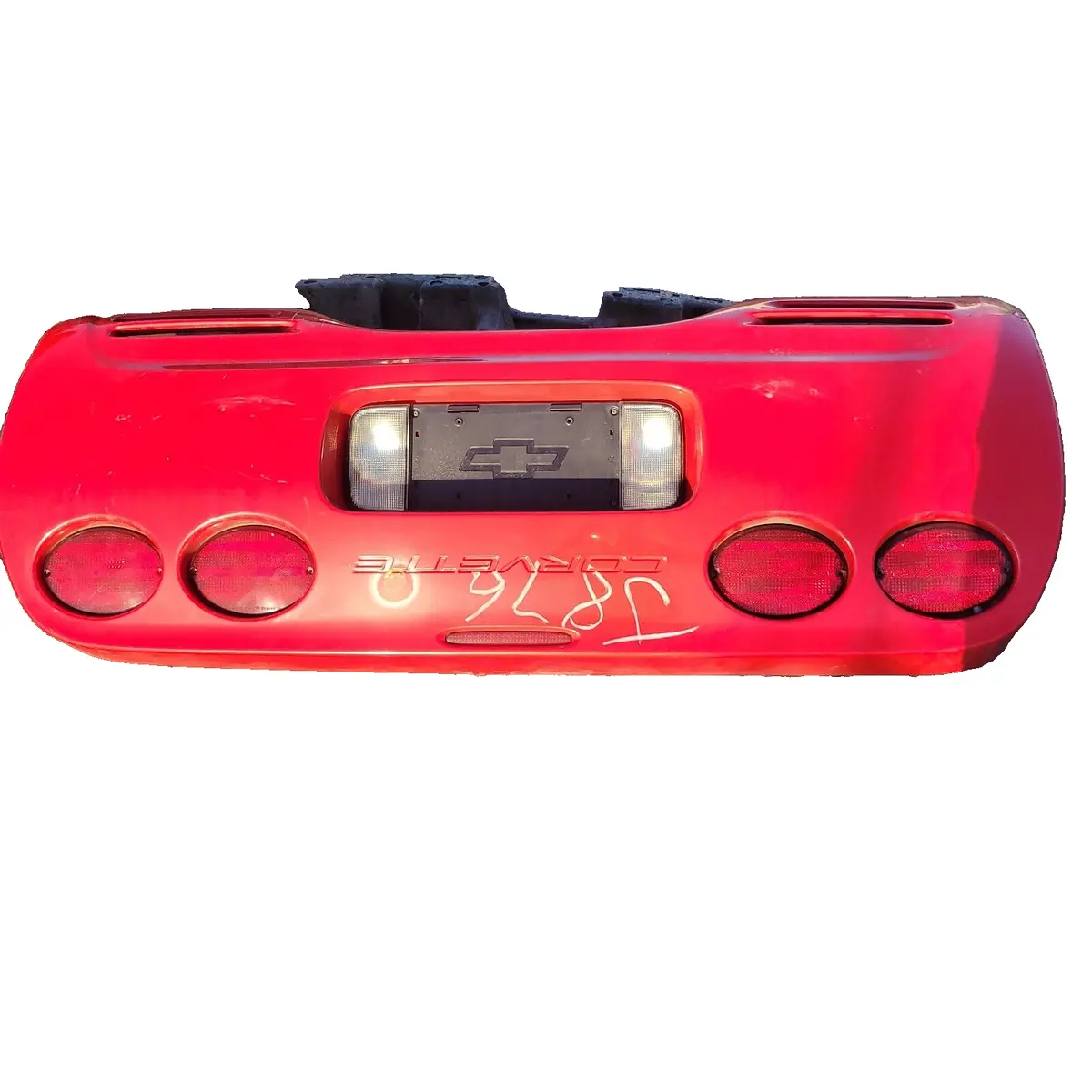 97 - 04 Chevy Corvette C5 Coupe Rear Bumper Cover Torch Red Tail Lights Oem 1