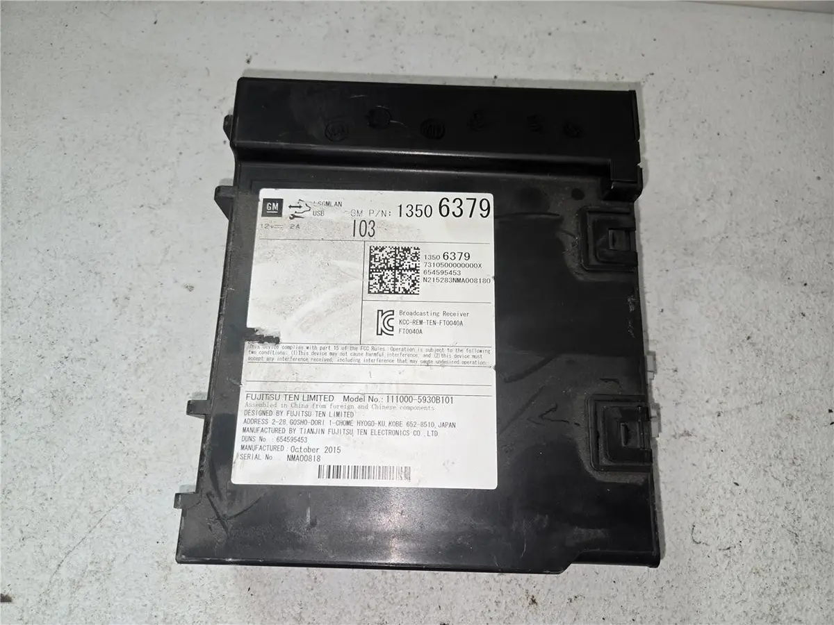 2016 Chevrolet Tahoe Radio Receiver Module P/N# 13506379 Oem 1