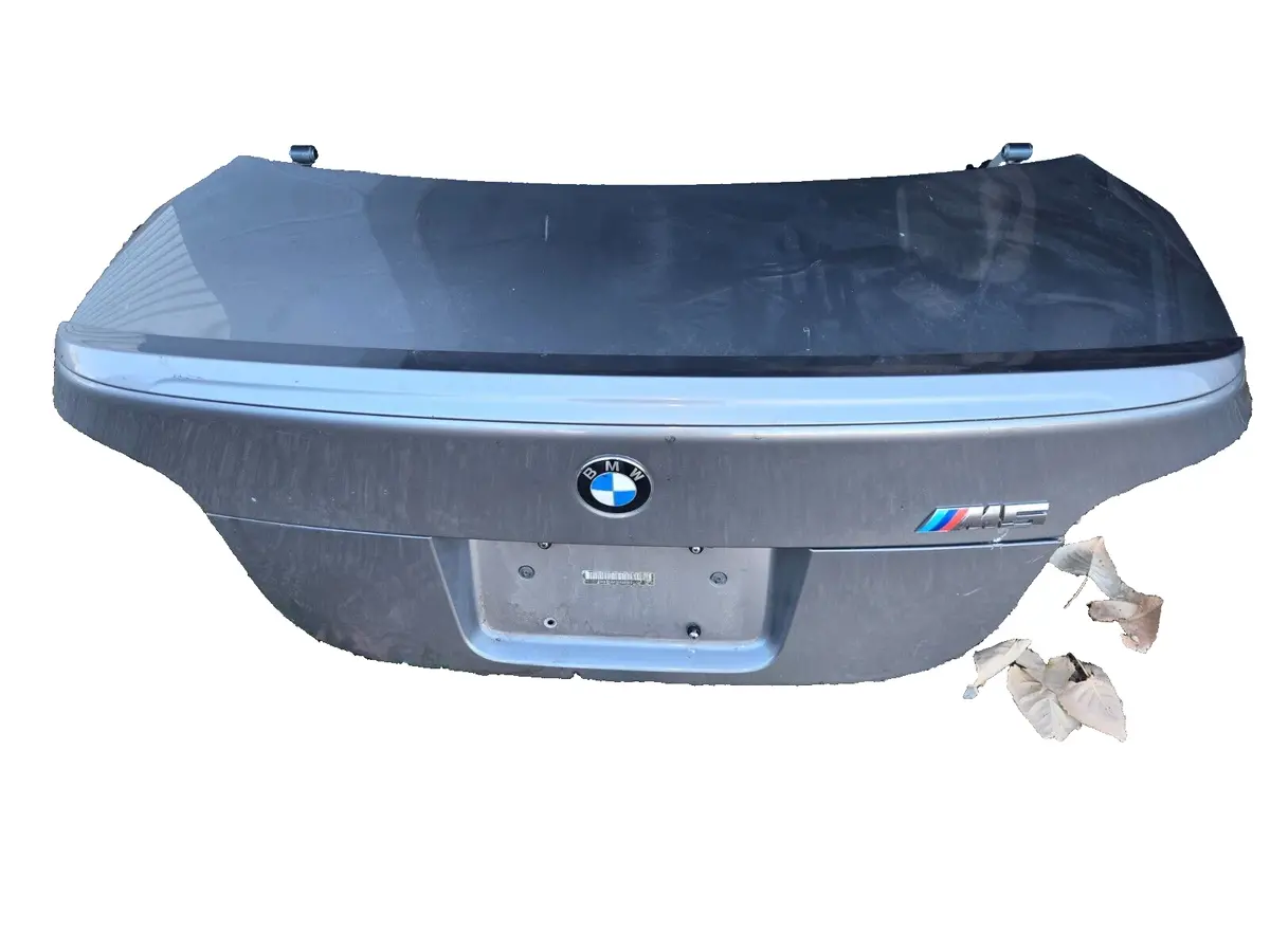 2006 - 10 Bmw M5 E60 Rear Trunk Lid Gate Deck Lid Cover W/ Spring Hinges Lip Oem 1