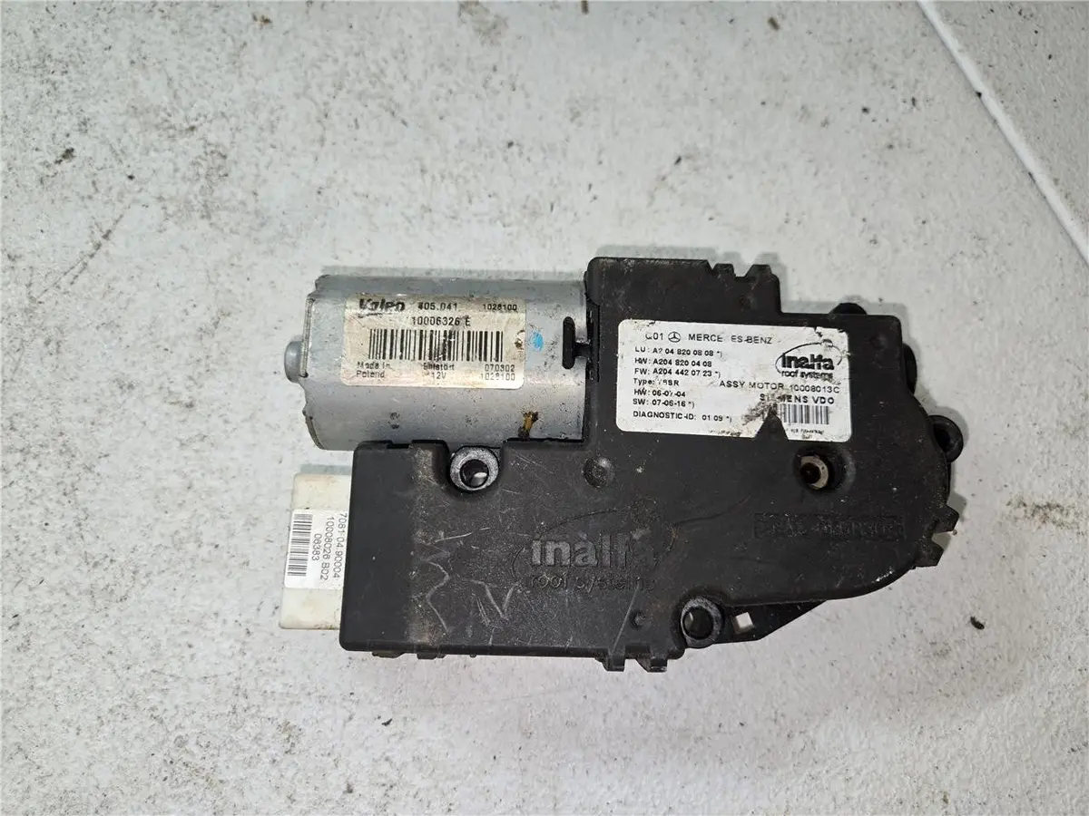 2008 - 14 Mercedes C300 W204 Sunroof Sun Roof Motor 10006326 E, A2048200808 Oem 1