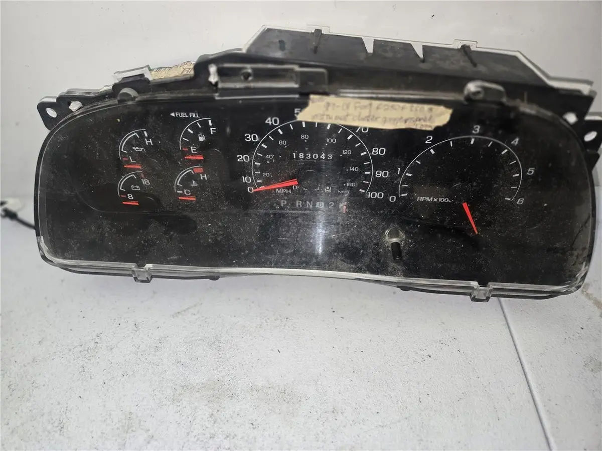 99 - 01 Ford F250 F350 Instrument Cluster Speed Gauge 105K, Xc3f-10849-Be Oem 1