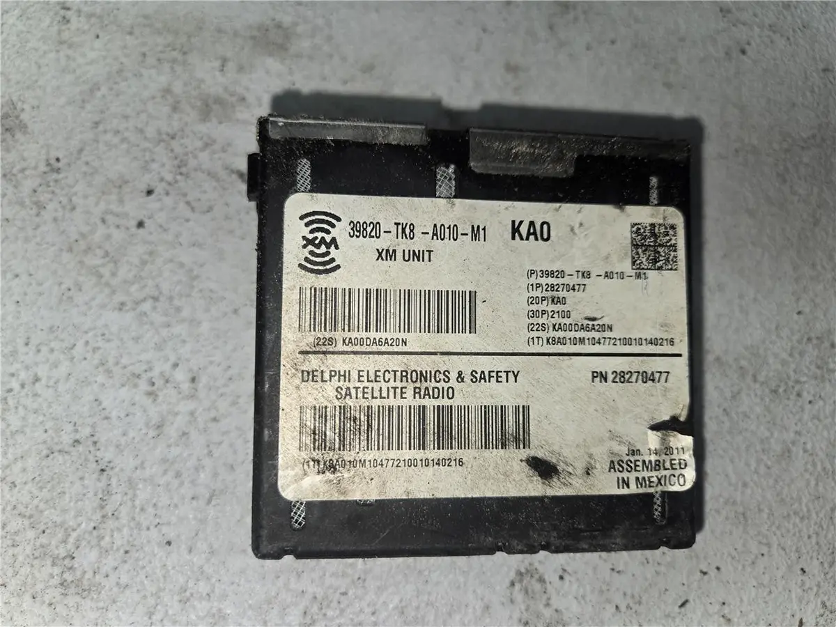 11-13 Honda Odyssey Xm Satellite Receiver Control Module 39820-Tk8-A010-M1 Oem 1