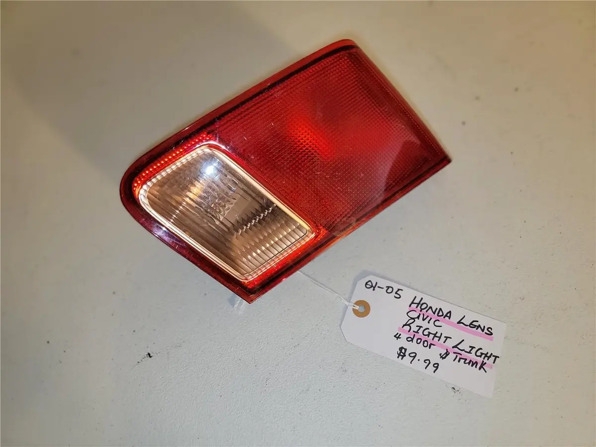 2001 - 2005 Honda Lens Civic Right Light 4 Door Trunk 33501S5da01 Oem 1
