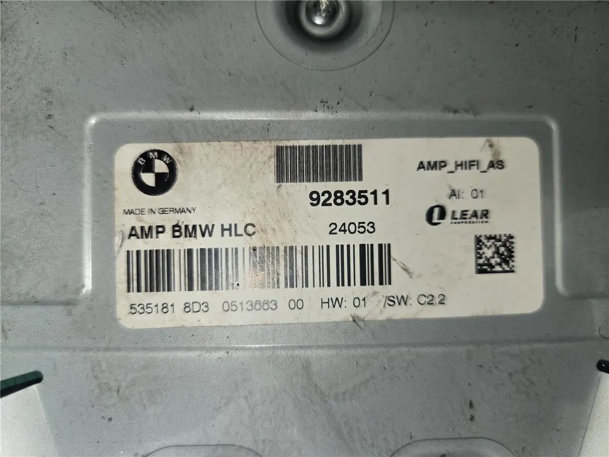 2012-2015 Bmw F30 F80 3 Series Hifi Stereo Audio Receiver Amplifiers 9283511 Oem 2